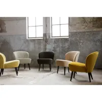 Sara fauteuil velvet warm groen WOOOD